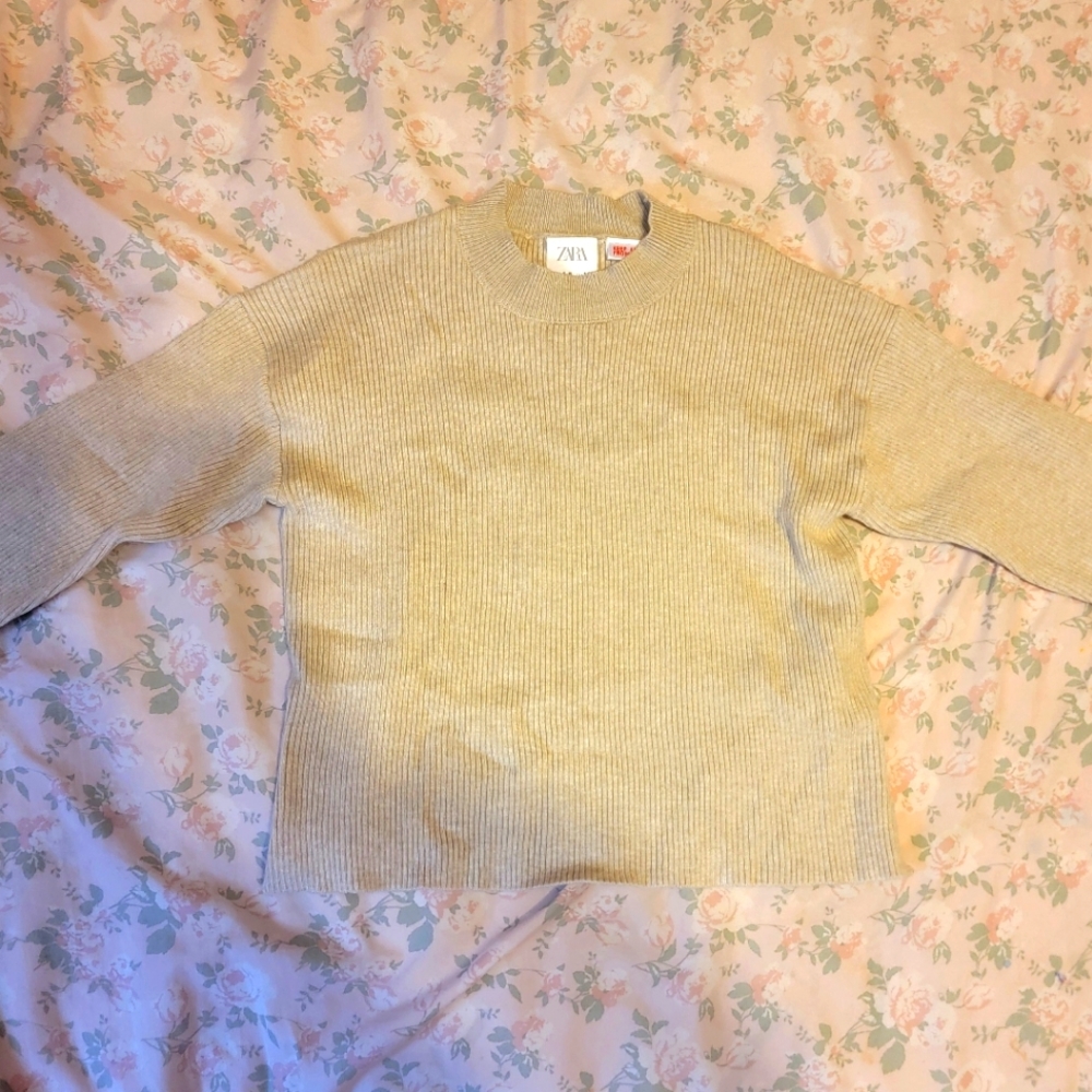 Zara Kids Knit Sweater,size:4-5,Beige Color